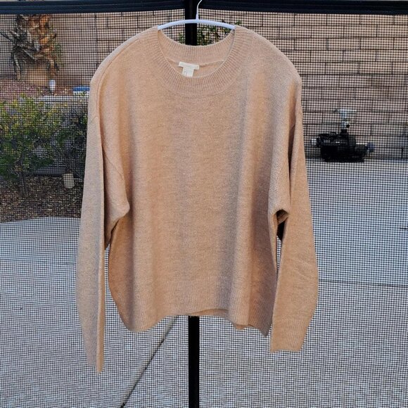 H&M Fine-knit Sweater with Gold Threads in Beige size M - Picture 1 of 5